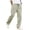 33# Beige, variant on Men's Casual Chino Pants Relaxed Fit Drawstring Elastic Waist Lightweight Pant Twill Pleated Trousers Khaki S