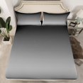 thumbnail image 2 of Homewish Modern Abstract Art Twin Sheet Sets,Minimalist Theme Twin Fitted Sheet,Gray Black Ombre Flat Sheet For Girls Kids,Ultra Soft Home Decor,3 Pieces, 2 of 7