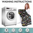 thumbnail image 6 of Wearable Oversized Blanket,Colorful Controllers Games Icons Black Pattern Wearable Blanket Hoodie for Adults,Cozy Hooded Blankets with Super Pockets,Super Warm Fuzzy Pullover for Women & Men, 6 of 6