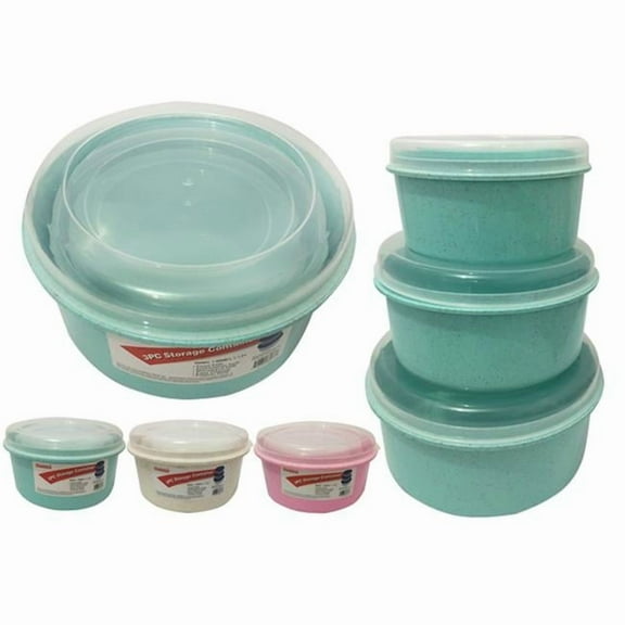 Family Maid 88233D Round Food Storage Container - 3 Piece - Pack of 48