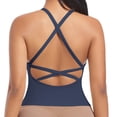 thumbnail image 6 of ZyeKqe Workout Tank Tops for Women Sleeveless Crisscross Back Athletic Shirts Deep V Neck Stretchy Slim Fitted Yoga Top, 6 of 6