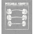 thumbnail image 2 of Gym Culture Personal Growth Long Sleeve Adult Hooded Sweatshirt-Medium-Heather Gray, 2 of 3