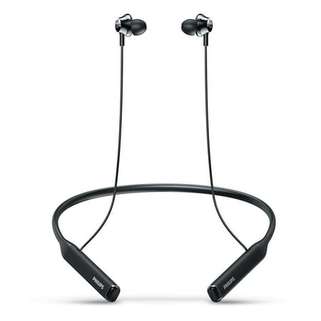 Philips - Wireless Sweat Resistant Over-Ear Headphones - Black