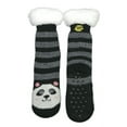 thumbnail image 2 of OoohGeez Women's House Sherpa Cute Animal Slipper,Fluffy Fuzzy Grippers Socks, Panda Panda, 2 of 5