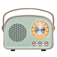 thumbnail image 1 of Altavoz Bluetooth Aresrora Retro Vintage TWS Cyan, 1 of 9