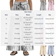 thumbnail image 3 of Atogsazn Womens Striped Wide Leg Pants Dessy Casual Baggy Loose Fit Pant with Drawstring Trouser Summer Brown XXXL Fashion, 3 of 8