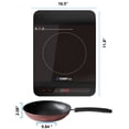 thumbnail image 6 of Drinkpod Single Induction Cheftop 20” 1-Coil Black Countertop Portable Burner, 6 of 12