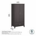 thumbnail image 5 of Pemberly Row Tall Storage Cabinet with Doors in Storm Gray - Engineered Wood, 5 of 6
