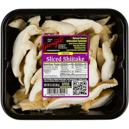 Fresh Whole Shiitake Mushrooms, 3.5 oz