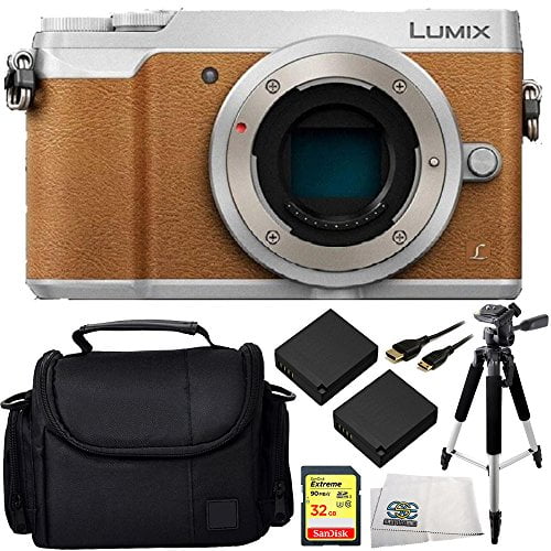 Op risico bedreiging Een computer gebruiken Panasonic Lumix DMC-GX85 Digital Camera Body Only (Brown) 32GB Bundle 8PC  Accessory Kit Includes SanDisk Extreme 32GB SDHC Memory Card + 2  Replacement BLG10 Batteries + Full Size 57 Inch Tripod + MORE - Walmart.com