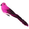 thumbnail image 5 of Artificial Small Decorative Foam Birds for Crafts Garden, with Clip Easy Attachment Tree or Standing, Pink, 5 of 8