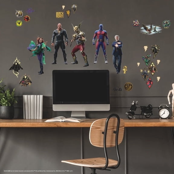 RoomMates Black Adam Peel and Stick Wall Decals