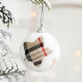 thumbnail image 2 of 6pcs Christmas Foam Balls Pasted Pink Line Decorative Balls Shopping Mall Scene Decorations Christmas Tree Ball Pendant, 2 of 4