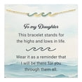 thumbnail image 1 of 1 Gold Set With Blue Diamond Ladies Family Simple BraceletThe Best Gift for A Loved One, 1 of 9
