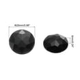 thumbnail image 2 of Piedras de Cristal Acrílicas Redondas de Fondo Plano, Piedras de Cristal Negras de 25mm para Decoración de Manualidades 25Pcs, 2 of 7