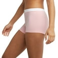 thumbnail image 4 of Women's Hanes 45VOBB Original Stretch Vintage Boxer Brief - 3 Pack (Lilac/White/Silver M), 4 of 4