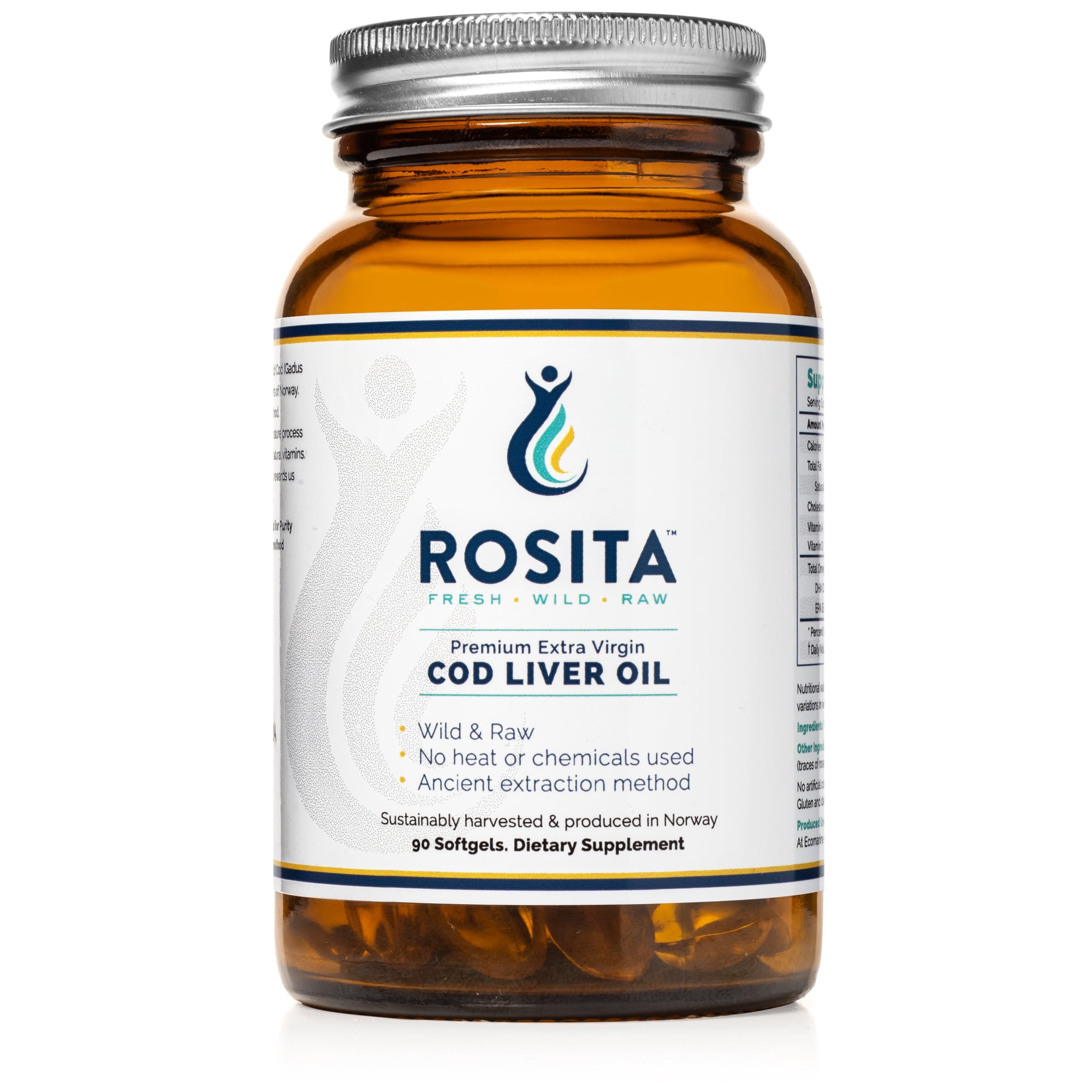 Rosita Extra Virgin Cod Liver Oil Softgels