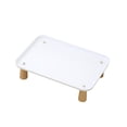 thumbnail image 4 of Dispensador de agua elevado para perros, soporte ergonómico para comedero, contenedor de comida Blanco, 4 of 9