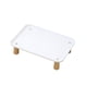 thumbnail image 4 of Soporte elevado para cuenco para gatos, cómodo, lavable, protege el cuello, suministros para mascotas, soporte para plato de alimentación para Blanco, 4 of 9