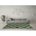 thumbnail image 3 of Ahgly Company Indoor Rectangle Abstract Light Blue Modern Area Rugs, 3' x 5', 3 of 4