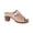 Pink, variant on Women’s Open-Toe Roman Block Heel Slippers with Comfortable Arch Support - Trendy Patterned High Heel Slides for Casual Wear, Parties & Summer Outfits