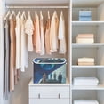 thumbnail image 4 of Yayeee Collapsible Cube Storage Bin with Lid Fabric Closet Decorative Basket with Handles, Blue Planet, 4 of 7