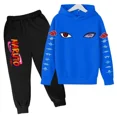 thumbnail image 1 of Ropa de Naruto para niños, sudaderas con capucha de moda para bebés, conjuntos de disfraces de Sasuke de Anime japonés Kakashi, otoño, 1 of 1