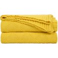 thumbnail image 1 of Manta de Tiro 100% Algodón Unique Bargains 50x60 Pulgadas Patrón Diamante Amarillo, 1 of 11