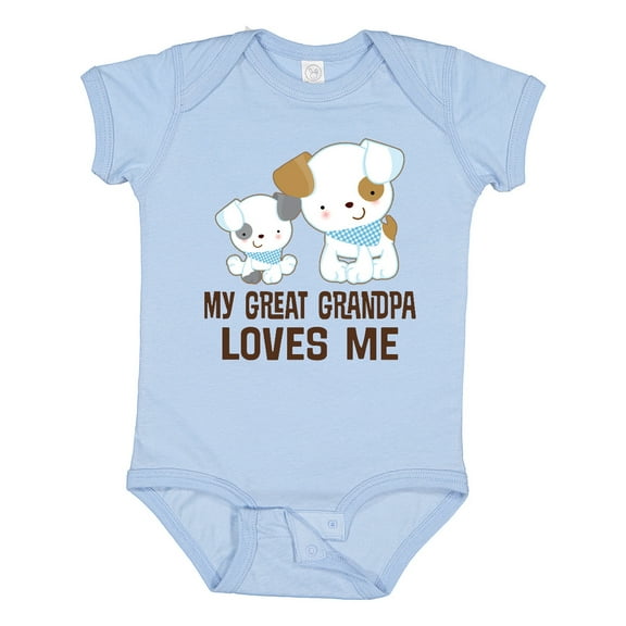 Inktastic My Great Grandpa Loves Me Boys Grandson Boys Baby Bodysuit