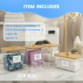 thumbnail image 7 of AARTVARK TEES 3+1 Pack Laundry Pods Container,Large Laundry Detergent Powder Storage Containers with Wooden Lids & Labels, 7 of 7