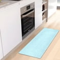 thumbnail image 6 of Blue Subtle Stripes 39x20" Bath Mat Carpet, Absorbent and Non-Slip for Kitchen or Bathroom, Quick-Drying, 6 of 8