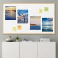 thumbnail image 4 of PixonSign Frameless Wall Art Vibrant Ocean Cloud Reflection Islands Prints, Set of 4 Sea Landscape Wall Decors, Nature Wall Décor, Beach Adhesive Canvas Poster, Modern Home Artwork - 8"x10", 4 of 5