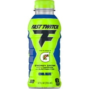 Fast Twitch Zero Sugar Energy Drink Gatorade, Cool Blue, 12 fl oz, 1 Count Bottle