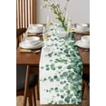 thumbnail image 2 of Eucalyptus Leaves Burlap Cotton Table Runner 13x60 Inches Long, Spring Botanical Plants Branches Vines Farmhouse Table Runners, Outdoor Dining Tablecloths Decor for Baby Shower/Party/Wedding, 2 of 6