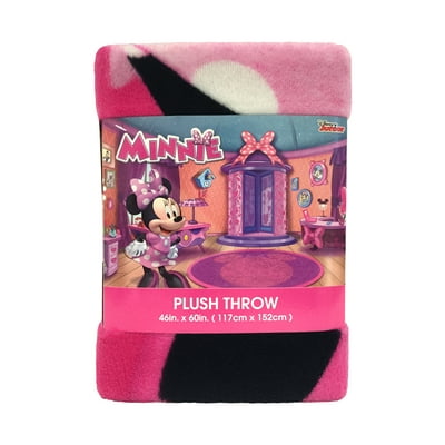 Buy Disney Minnie Mouse Kids Pink Microfiber 46 X 60 Plush Throw