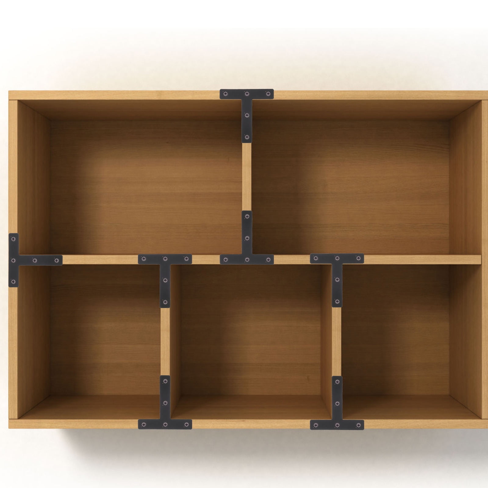 WORGEOUS 40 Pcs Flat Braces T Shelf Bracket Shelf Supports Furniture Mending Plates