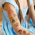 thumbnail image 4 of Wrapables Waterproof Temporary Tattoos for Children, 20 Sheets, Lovely Princesses, 4 of 5