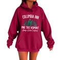 thumbnail image 2 of Columbia Inn Pine Tree Vermont Hoodies for Women Long Sleeve Christmas Graphic Hooded Sweatshirt with Pockets Pullover Tops, 2 of 7