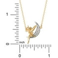 thumbnail image 4 of Disney Women's Two Tone Sterling Silver CZ Tinkerbell Necklace, 18", 4 of 4