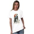 thumbnail image 5 of Cute Christmas Santa Claus Sheepdog Women's Graphic T Shirt Tees Brisco Brands S, 5 of 5