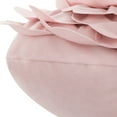 thumbnail image 4 of JWH 3D Small Round Handmade Decorative Velvet Accent Throw Throw Pillows with Insert 14 inch Light Pink, 4 of 8