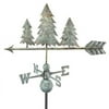 Good Directions Pine Trees Weathervane, Blue Verde Copper - 32"L