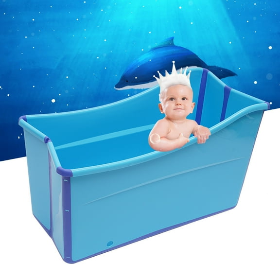Folding Bathtub for Adults and Kids – Portable, Space-Saving, Large Capacity, and Easy to Clean