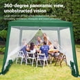 thumbnail image 3 of DSstyles Easy Setup Pop-Up Canopy Tent 10x10ft – Waterproof Outdoor Gazebo with Mesh Mosquito Netting Side Walls, UV Protection, Portable Sun Shelter for Camping, Garden – Anti-Mosquito White, 3 of 6