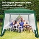 thumbnail image 5 of Yeshouse Carpa plegable de 3 x 3 m, toldo impermeable para exteriores con malla, refugio portátil para acampar, patio, picnic, fiestas, terraza y eventos en el jardín, 5 of 6