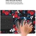 thumbnail image 4 of Gaming Mouse Pad Large Desk Mat,Desk Pad Extended Keyboard Pad,Anti-Slip Rubber Base Mouse Pad for Women Girls Work,Game,Office,Home 35.4"X15.7",Red Rose, White Magnolia and Lilly, 4 of 5