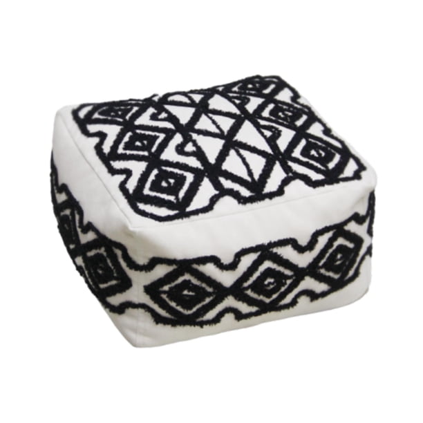 Cojín de suelo, cojín de asiento, cojín de futón cuadrado, cojín de suelo moderno, cojín de meditación para la del té, decoración de Negro
