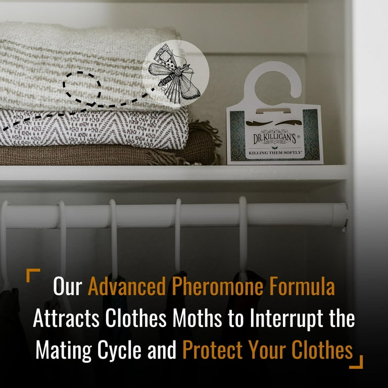 Dr. Killigan's Premium Clothing Moth Traps with Pheromones | Non-toxic  Clothes Moth Trap With Lure for Closets & Carpet | Moth Killer Treatment 