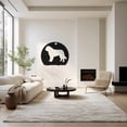 thumbnail image 2 of LaModaHome Silhouette Dog Metal Wall Art for Cabin Decor, Rustic Spaces - Outdoor Adventure Theme, Strong Wilderness Accent, Matte Metal DecorHome Decoration Gift -35.4"x42.5"/90x108cm, 2 of 5
