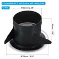 thumbnail image 2 of Unique Bargains 3 Inch Round Air Vent 2pcs Ceiling Diffuser Grill Cover ABS Louver Soffit Vent with Screen White, 2 of 5
